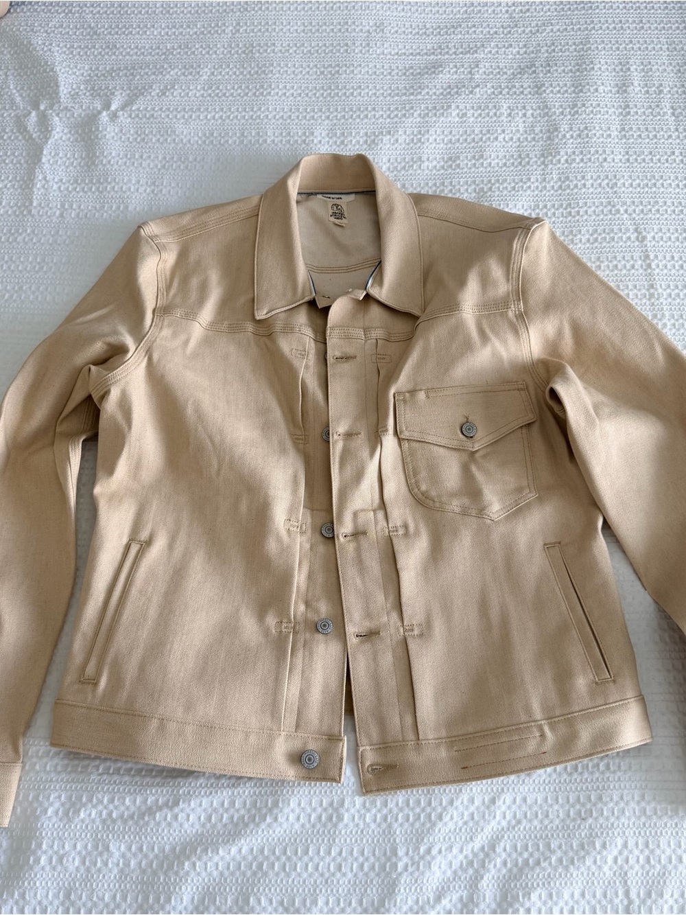 Men's Tan Shirt Jacket - Lightweight Casual Workwear